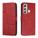 Custodia per telefono in pelle con fibbia in pelle di vitello cucita, For Infinix Hot 11, For Infinix Hot 11S NFC, For Infinix Hot 11S with Fingerprint Hole, For Infinix Hot 10S / 10T / 10S NFC