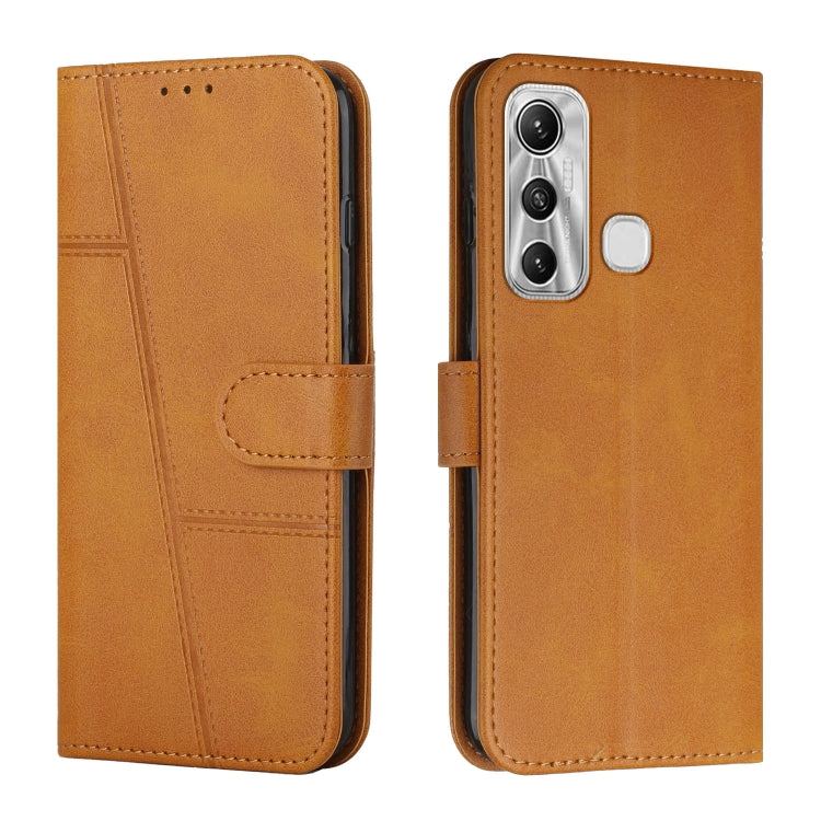 Custodia per telefono in pelle con fibbia in pelle di vitello cucita, For Infinix Hot 11, For Infinix Hot 11S NFC, For Infinix Hot 11S with Fingerprint Hole, For Infinix Hot 10S / 10T / 10S NFC