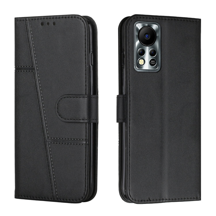 Custodia per telefono in pelle con fibbia in pelle di vitello cucita, For Infinix Hot 11, For Infinix Hot 11S NFC, For Infinix Hot 11S with Fingerprint Hole, For Infinix Hot 10S / 10T / 10S NFC