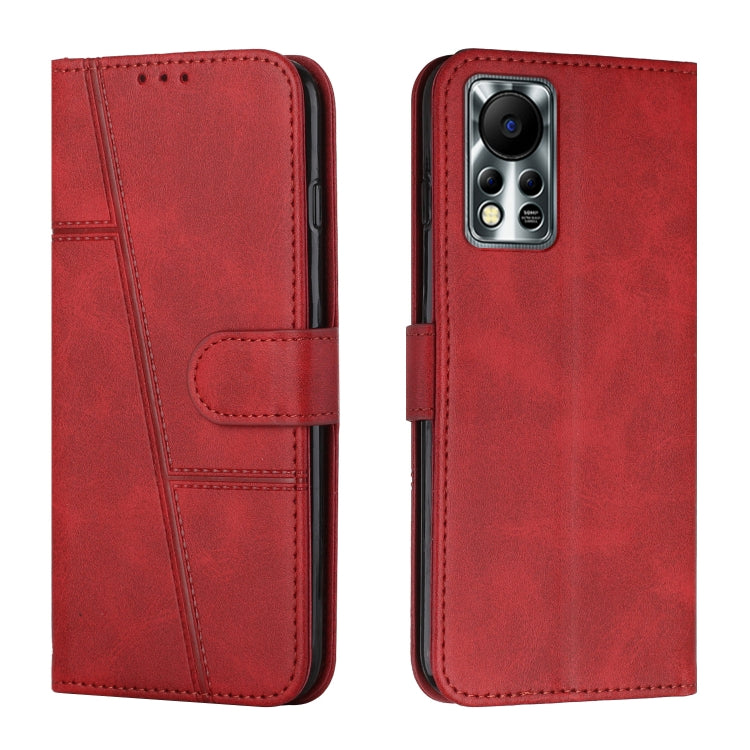 Custodia per telefono in pelle con fibbia in pelle di vitello cucita, For Infinix Hot 11, For Infinix Hot 11S NFC, For Infinix Hot 11S with Fingerprint Hole, For Infinix Hot 10S / 10T / 10S NFC