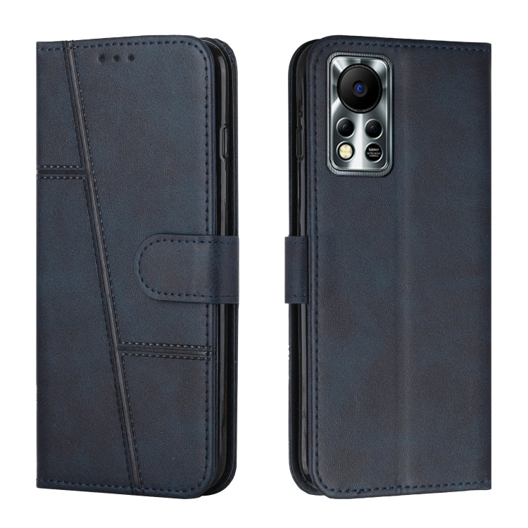 Custodia per telefono in pelle con fibbia in pelle di vitello cucita, For Infinix Hot 11, For Infinix Hot 11S NFC, For Infinix Hot 11S with Fingerprint Hole, For Infinix Hot 10S / 10T / 10S NFC