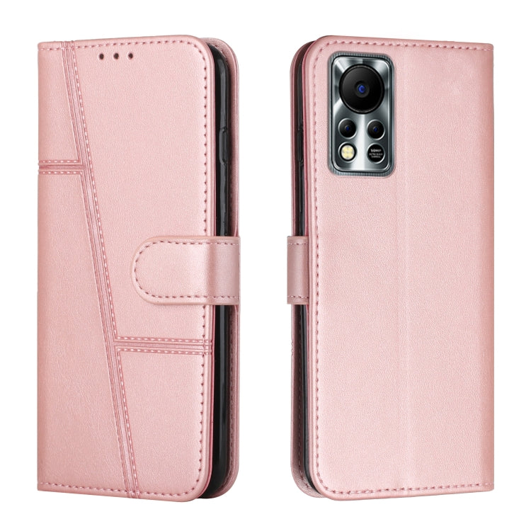 Custodia per telefono in pelle con fibbia in pelle di vitello cucita, For Infinix Hot 11, For Infinix Hot 11S NFC, For Infinix Hot 11S with Fingerprint Hole, For Infinix Hot 10S / 10T / 10S NFC