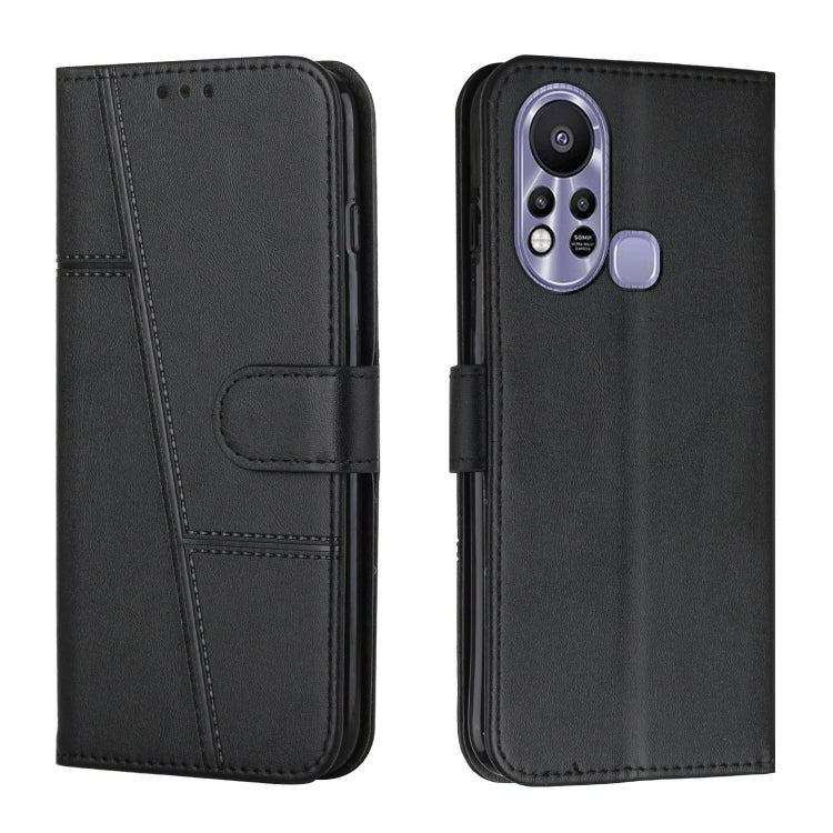 Custodia per telefono in pelle con fibbia in pelle di vitello cucita, For Infinix Hot 11, For Infinix Hot 11S NFC, For Infinix Hot 11S with Fingerprint Hole, For Infinix Hot 10S / 10T / 10S NFC