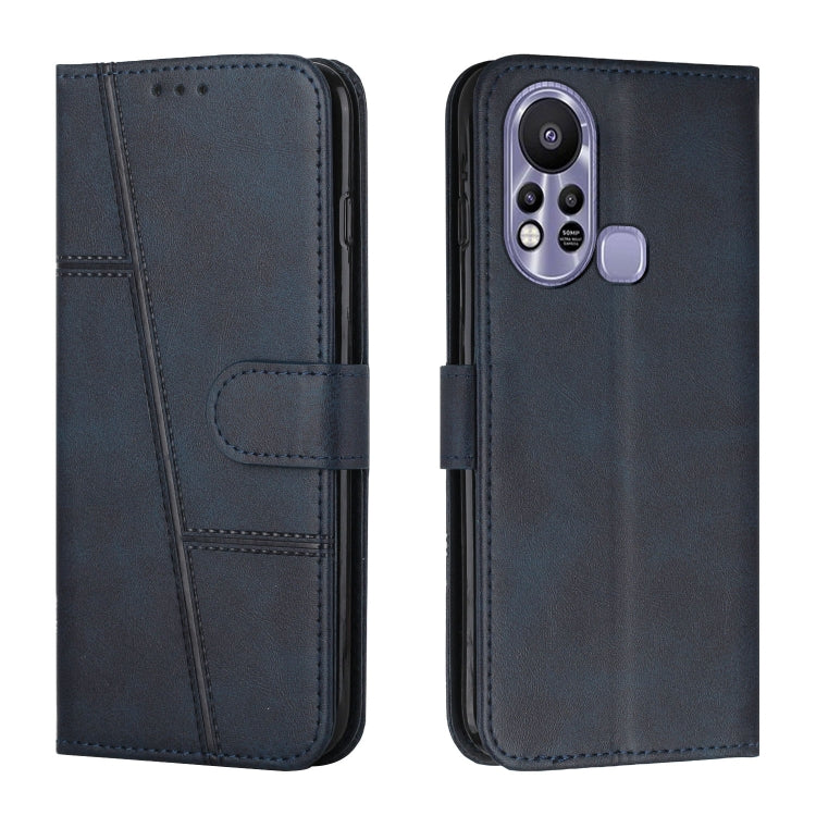 Custodia per telefono in pelle con fibbia in pelle di vitello cucita, For Infinix Hot 11, For Infinix Hot 11S NFC, For Infinix Hot 11S with Fingerprint Hole, For Infinix Hot 10S / 10T / 10S NFC
