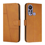 Custodia per telefono in pelle con fibbia in pelle di vitello cucita, For Infinix Hot 11, For Infinix Hot 11S NFC, For Infinix Hot 11S with Fingerprint Hole, For Infinix Hot 10S / 10T / 10S NFC