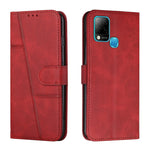 Custodia per telefono in pelle con fibbia in pelle di vitello cucita, For Infinix Hot 11, For Infinix Hot 11S NFC, For Infinix Hot 11S with Fingerprint Hole, For Infinix Hot 10S / 10T / 10S NFC