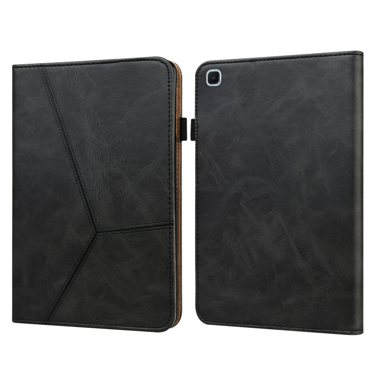 Custodia per tablet in pelle a righe goffrata tinta unita, For Samsung Galaxy Tab S6 Lite P610/P615, For Samsung Galaxy Tab A 10.1 (2019) T510, For Samsung Galaxy Tab A7 10.4 (2020) T500/T505, For Samsung Galaxy Tab A 8.0 (2019) T290