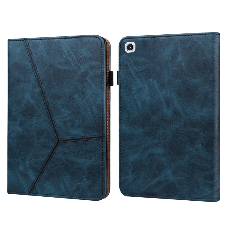 Custodia per tablet in pelle a righe goffrata tinta unita, For Samsung Galaxy Tab S6 Lite P610/P615, For Samsung Galaxy Tab A 10.1 (2019) T510, For Samsung Galaxy Tab A7 10.4 (2020) T500/T505, For Samsung Galaxy Tab A 8.0 (2019) T290