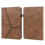 Custodia Smart in pelle a righe in rilievo in tinta unita, For iPad 10.2 2019 / Pro 10.5 inch, For iPad 5 / 6 / 7 / 8 2017, For iPad Air 2022 / Air 2020 10.9, For iPad mini 5 / 4 / 3 / 2 / 1
