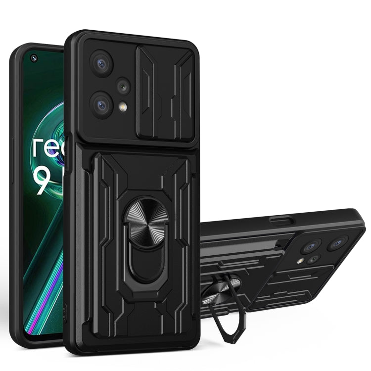 Custodia per telefono con scheda Camshield scorrevole, For OPPO Realme 9i / A36 / A76, For OPPO Realme 9 Pro, For OPPO Realme 9 Pro+