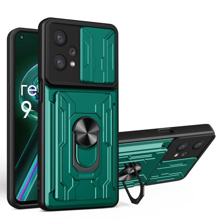 Custodia per telefono con scheda Camshield scorrevole, For OPPO Realme 9i / A36 / A76, For OPPO Realme 9 Pro, For OPPO Realme 9 Pro+