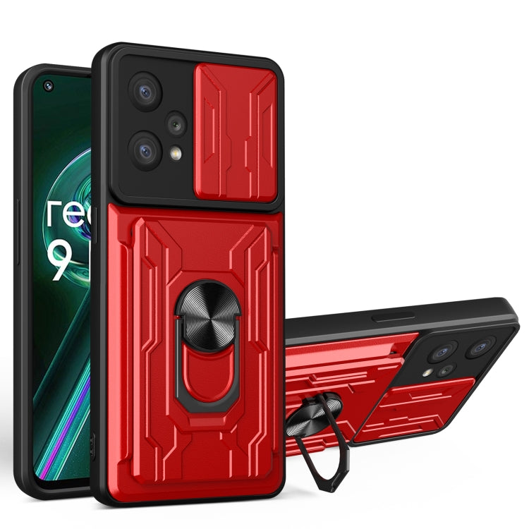 Custodia per telefono con scheda Camshield scorrevole, For OPPO Realme 9i / A36 / A76, For OPPO Realme 9 Pro, For OPPO Realme 9 Pro+