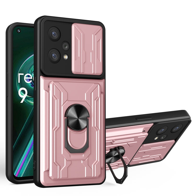 Custodia per telefono con scheda Camshield scorrevole, For OPPO Realme 9i / A36 / A76, For OPPO Realme 9 Pro, For OPPO Realme 9 Pro+