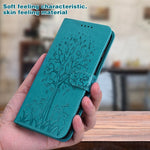 Custodia per telefono in pelle pressata con motivo ad albero e cervo, For Nokia 3.4 / 5.4, For Nokia G20 / G10 / 6.3, For Sony Xperia 10 III, For Xiaomi Redmi 9T / 9 Power, For Xiaomi Redmi 10