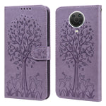 Custodia per telefono in pelle pressata con motivo ad albero e cervo, For Nokia 3.4 / 5.4, For Nokia G20 / G10 / 6.3, For Sony Xperia 10 III, For Xiaomi Redmi 9T / 9 Power, For Xiaomi Redmi 10