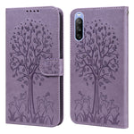 Custodia per telefono in pelle pressata con motivo ad albero e cervo, For Nokia 3.4 / 5.4, For Nokia G20 / G10 / 6.3, For Sony Xperia 10 III, For Xiaomi Redmi 9T / 9 Power, For Xiaomi Redmi 10
