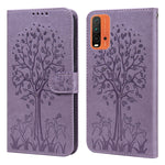 Custodia per telefono in pelle pressata con motivo ad albero e cervo, For Nokia 3.4 / 5.4, For Nokia G20 / G10 / 6.3, For Sony Xperia 10 III, For Xiaomi Redmi 9T / 9 Power, For Xiaomi Redmi 10