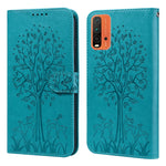 Custodia per telefono in pelle pressata con motivo ad albero e cervo, For Nokia 3.4 / 5.4, For Nokia G20 / G10 / 6.3, For Sony Xperia 10 III, For Xiaomi Redmi 9T / 9 Power, For Xiaomi Redmi 10
