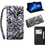 Custodia portafoglio in pelle per iPhone 13 Pro Max