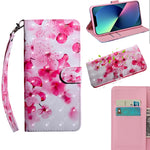 Custodia portafoglio in pelle per iPhone 13 e 13 mini