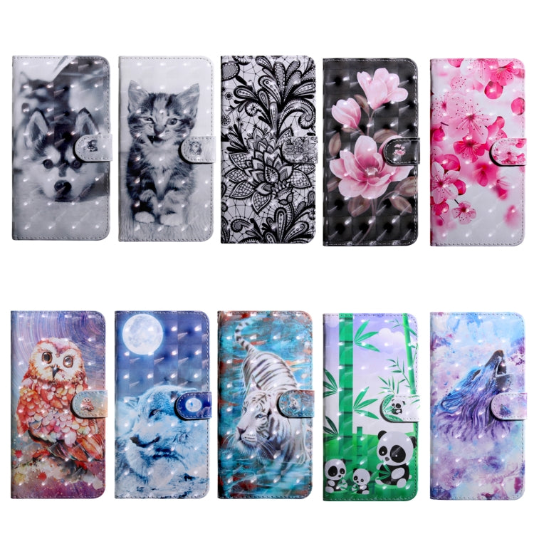 Custodia per telefono in pelle con disegno colorato con motivo a pittura 3D, For Nokia G21 / G11