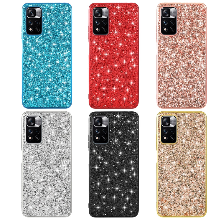 Custodia TPU glitterata antiurto per smartphone compatibili