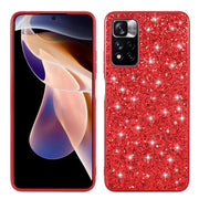 Custodia TPU glitterata antiurto per smartphone compatibili