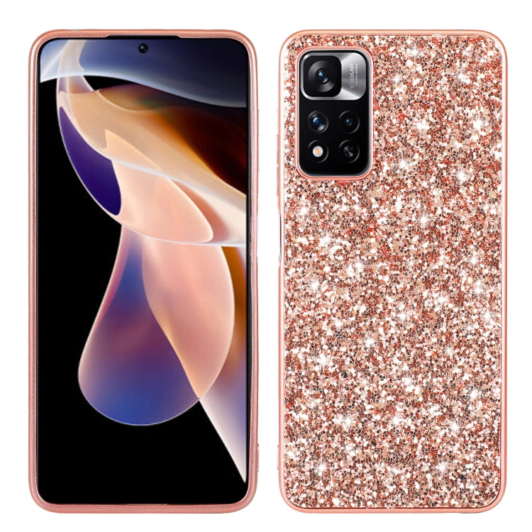 Custodia TPU glitterata antiurto per smartphone compatibili
