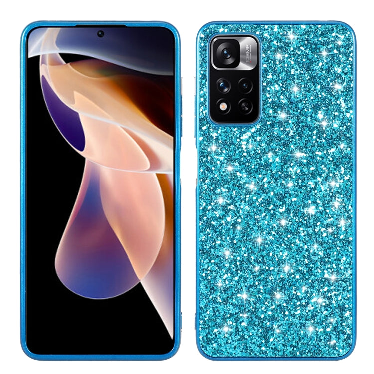 Custodia TPU glitterata antiurto per smartphone compatibili
