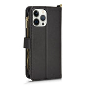 Custodia per telefono in pelle con cerniera texture Litchi, For iPhone 13 Pro Max
