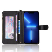 Custodia per telefono in pelle con cerniera texture Litchi, For iPhone 13 Pro Max