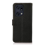 KHAZNEH Custodia per telefono RFID in vera pelle Litchi magnetica laterale, For Xiaomi Poco X4 Pro 5G, For OPPO Find X5 Pro, For TCL 30 5G / 30 Plus 5G, For Wiko Y52, For OPPO Find X5, For Xiaomi Redmi K40S 5G