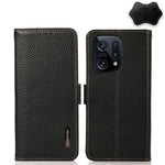 KHAZNEH Custodia per telefono RFID in vera pelle Litchi magnetica laterale, For Xiaomi Poco X4 Pro 5G, For OPPO Find X5 Pro, For TCL 30 5G / 30 Plus 5G, For Wiko Y52, For OPPO Find X5, For Xiaomi Redmi K40S 5G