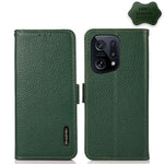 KHAZNEH Custodia per telefono RFID in vera pelle Litchi magnetica laterale, For Xiaomi Poco X4 Pro 5G, For OPPO Find X5 Pro, For TCL 30 5G / 30 Plus 5G, For Wiko Y52, For OPPO Find X5, For Xiaomi Redmi K40S 5G