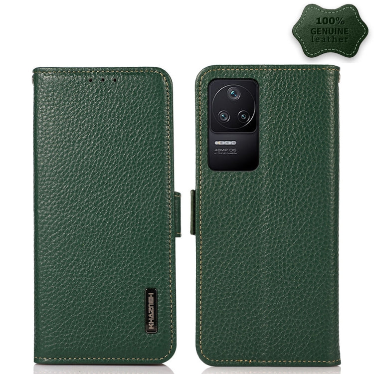 KHAZNEH Custodia per telefono RFID in vera pelle Litchi magnetica laterale, For Xiaomi Poco X4 Pro 5G, For OPPO Find X5 Pro, For TCL 30 5G / 30 Plus 5G, For Wiko Y52, For OPPO Find X5, For Xiaomi Redmi K40S 5G