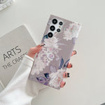 Custodia per cellulare in TPU con fiore laser, For Samsung Galaxy S22 5G, For Samsung Galaxy S22+ 5G, For Samsung Galaxy S22 Ultra 5G