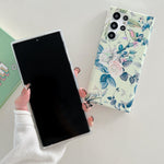 Custodia per cellulare in TPU con fiore laser, For Samsung Galaxy S22 5G, For Samsung Galaxy S22+ 5G, For Samsung Galaxy S22 Ultra 5G