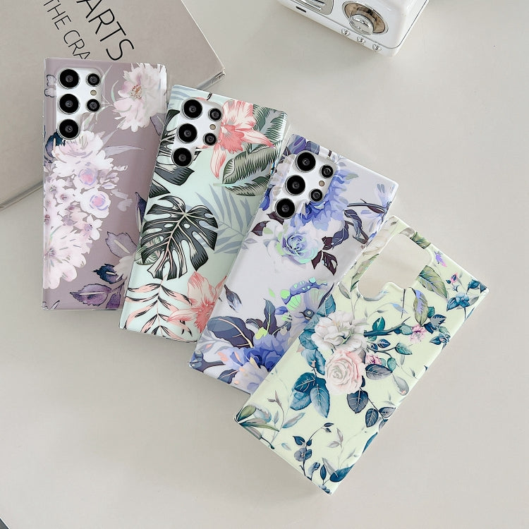 Custodia per cellulare in TPU con fiore laser, For Samsung Galaxy S22 5G, For Samsung Galaxy S22+ 5G, For Samsung Galaxy S22 Ultra 5G
