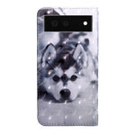 Custodia per telefono in pelle con disegno colorato con motivo a pittura 3D, For Google Pixel 6, For Google Pixel 6 Pro
