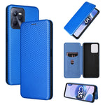 Custodia per cellulare in pelle con vibrazione magnetica in fibra di carbonio, For OPPO Realme C35, For OPPO Realme GT2 Pro