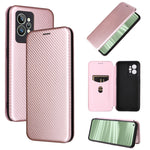 Custodia per cellulare in pelle con vibrazione magnetica in fibra di carbonio, For OPPO Realme C35, For OPPO Realme GT2 Pro