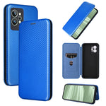 Custodia per cellulare in pelle con vibrazione magnetica in fibra di carbonio, For OPPO Realme C35, For OPPO Realme GT2 Pro