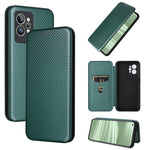 Custodia per cellulare in pelle con vibrazione magnetica in fibra di carbonio, For OPPO Realme C35, For OPPO Realme GT2 Pro