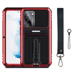 Custodia per telefono con armatura a tripla prova con supporto, For Samsung Galaxy S22 5G, For Samsung Galaxy S22+ 5G, For Samsung Galaxy S22 Ultra 5G