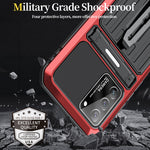 Custodia per telefono con armatura a tripla prova con supporto, For Samsung Galaxy S22 5G, For Samsung Galaxy S22+ 5G, For Samsung Galaxy S22 Ultra 5G