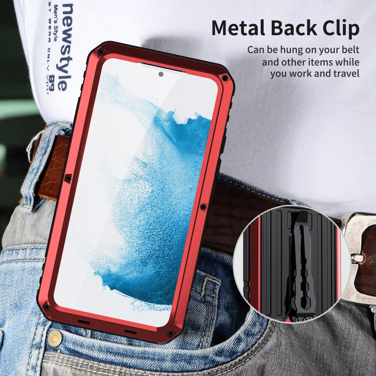 Custodia per telefono con armatura a tripla prova con supporto, For Samsung Galaxy S22 5G, For Samsung Galaxy S22+ 5G, For Samsung Galaxy S22 Ultra 5G