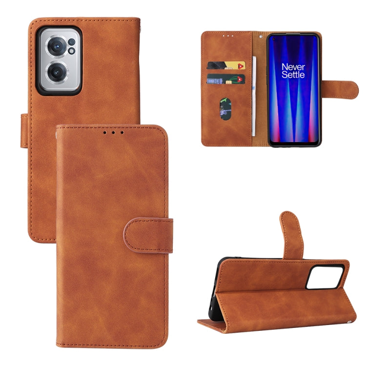 Custodia per telefono in pelle con vibrazione magnetica Skin Feel, For Xiaomi Poco M4 Pro 4G, For OnePlus Nord CE 2 5G