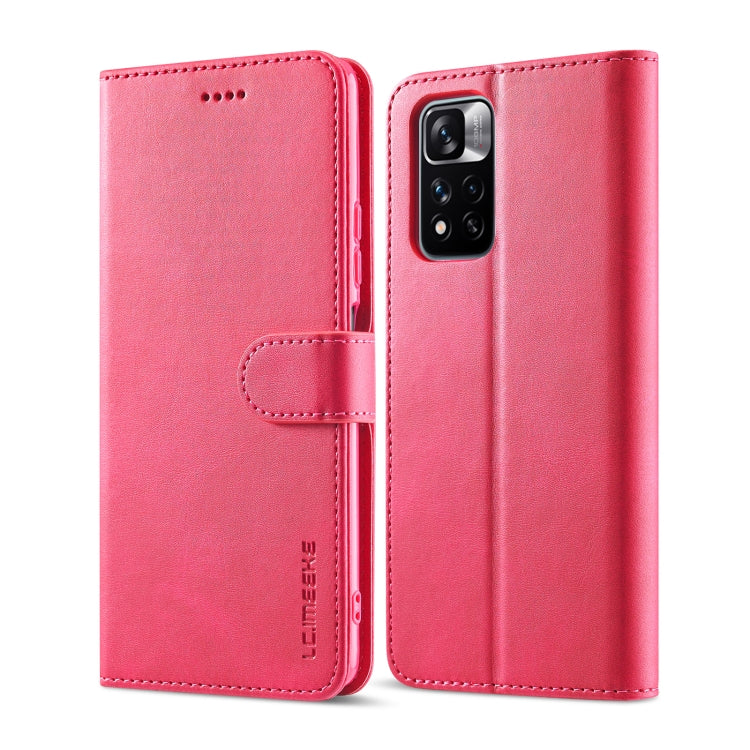 LC.IMEEKE Custodia per cellulare in pelle di vitello, For Xiaomi Redmi Note 11 Pro+ 5G International Version