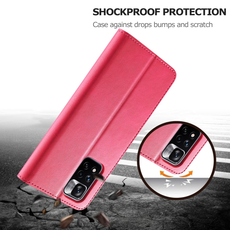 LC.IMEEKE Custodia per cellulare in pelle di vitello, For Xiaomi Redmi Note 11 Pro+ 5G International Version
