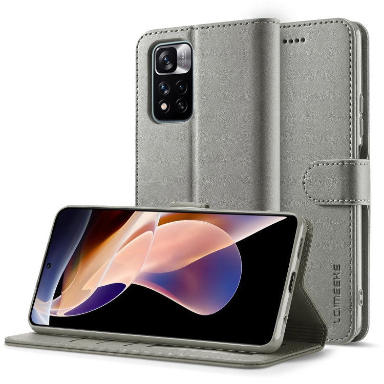 LC.IMEEKE Custodia per cellulare in pelle di vitello, For Xiaomi Redmi Note 11 Pro+ 5G International Version